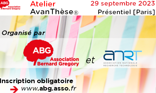 Image de la session "Atelier AvanThèse ABG-ANRT"
